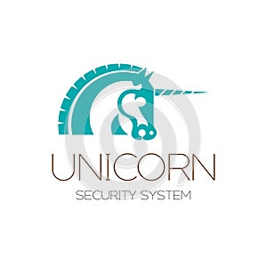 Modern graphic Unicorn icon and or Logo