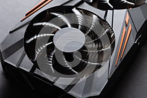 Modern graphics card close up