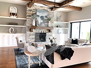 Modern Great Room Meets Farmhouse