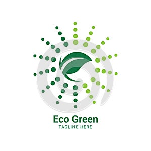 Modern Green leaf logo deign
