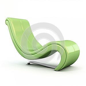 Modern Green Lounge Chair - Conceptual Simplicity With Soft Focal Points