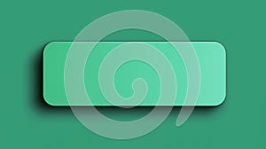Green Rounded Rectangle Button Mockup with Soft Gradient Background