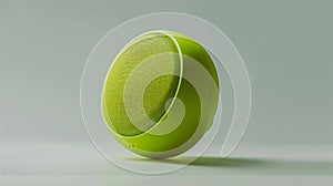 Modern Green Smart Speaker on Gradient Background. Generative ai