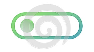 Modern Green Toggle Switch UI Element Vector Icon, vector design Generative AI