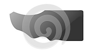 Modern Grey Abstract Shape, Dynamic & Fluid Design Element, vector design Generative AI