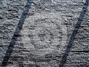 Modern grey brick wall texture background