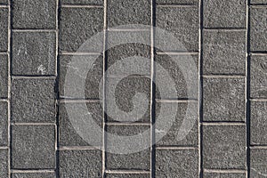 Modern grey cobblestone walkway