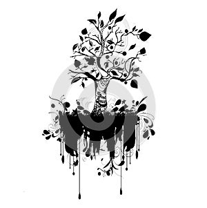 modern grunge nature