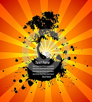 Modern grunge nature