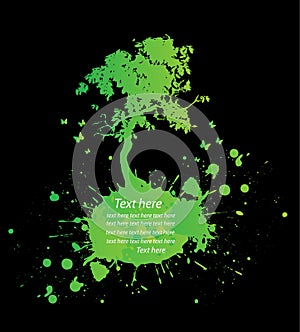 Modern grunge nature