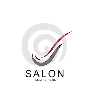 Modern Hair Salon Logo Design