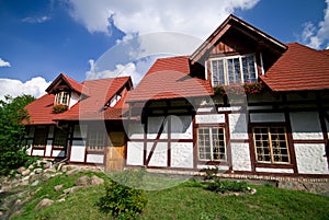 Modern half timber houses