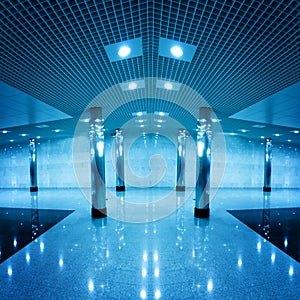 Modern hall inside office