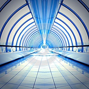 Modern hall inside office center