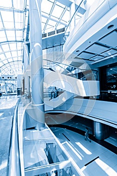 Modern hall inside office center