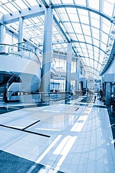 Modern hall inside office center