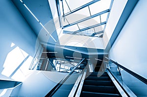 Modern hall inside office center