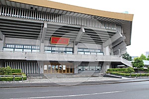 modern hall (nippon budokan) in tokyo - japan
