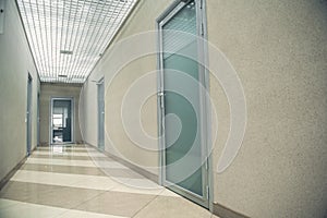 Modern hallway with contemporary doors