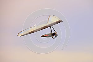 Modern hang glider wing in flight