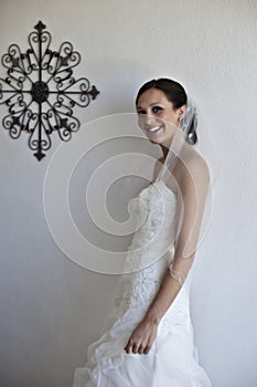 Modern happy bride