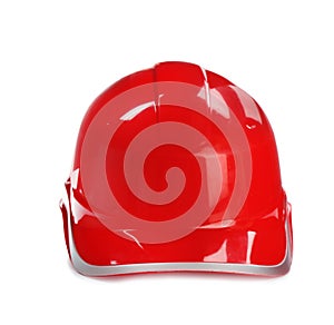 Modern hard hat isolated on white.