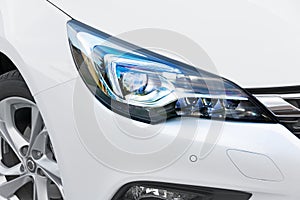 Modern headlight with LED bend light