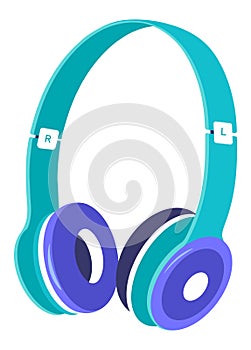 Modern headphones for listening music and sounds