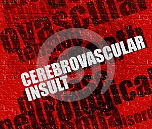 Modern health concept: Cerebrovascular Insult. photo