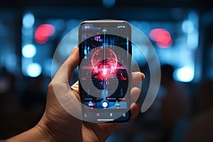 Modern healthcare. doctor using mobile phone and stethoscope in advanced medical technology