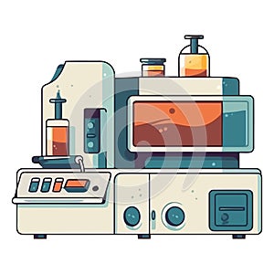 Modern healthcare medicine machinery