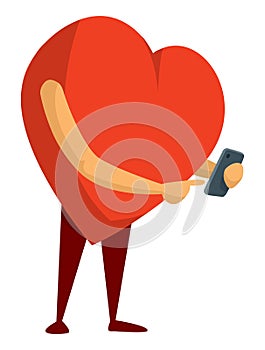 Modern heart using a smartphone