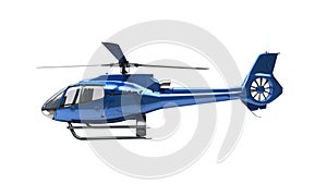 Modern helicopter isolated