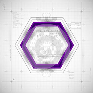 Modern Hexagon background
