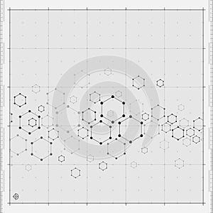 Modern Hexagon background