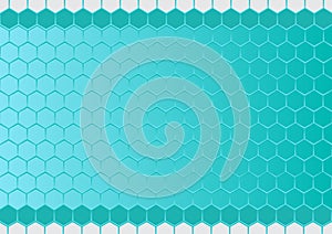 Modern hexagon background. Blue hexagonal background for business presentation.