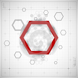 Modern Hexagon background