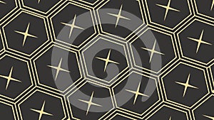 Modern Hexagonal Geometric Grid, Seamless Abstract Vector Pattern, vector design Generative AI