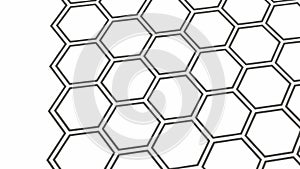 Modern Hexagonal Grid Pattern: Geometric Interlocking Design for Contemporary Art, vector design Generative AI
