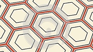 Modern Hexagonal Pattern. Abstract geometric background design. vector design Generative AI