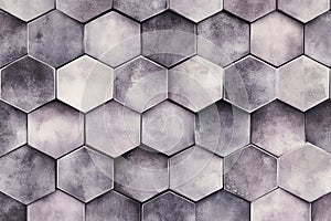 Modern hexagonal tiles pattern