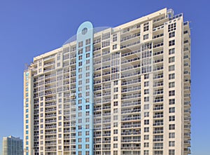 Modern high-rise condominium