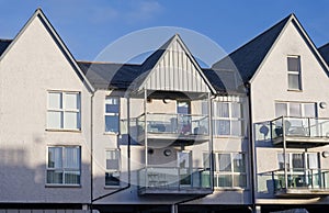 Modern high rise flats at new development in London