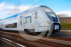 Modern high speed train