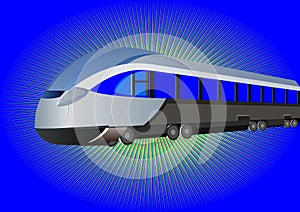 Modern high-speed train