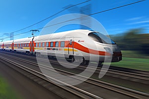 Modern high speed train