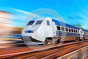 Modern high speed train