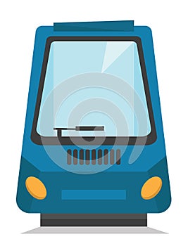 Modern high speed train vector illustration.