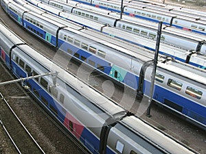 Modern high speed trains