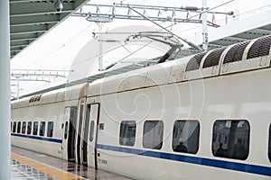 Modern highspeed electrical train photo